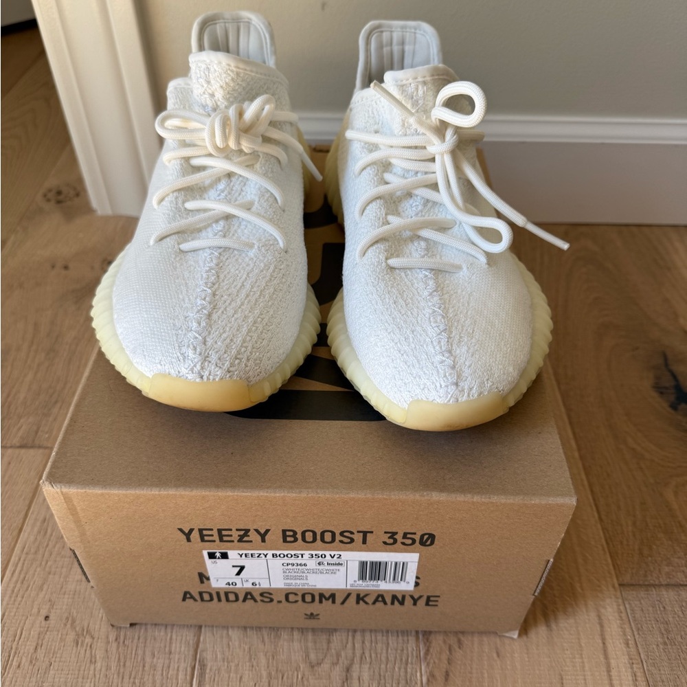 Adidas White Yeezy Boost 350 Sneakers